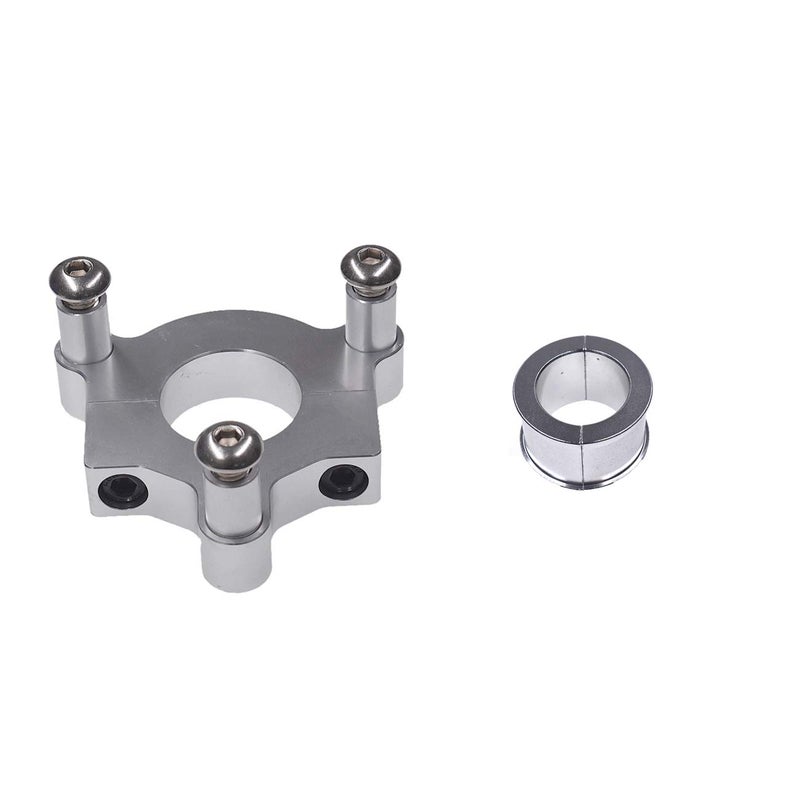 sthus Silver 1" 25mm / 1.5" 38mm CNC Adapter Fits 49cc 50cc 66cc 80cc Motorized Bike - Image 1